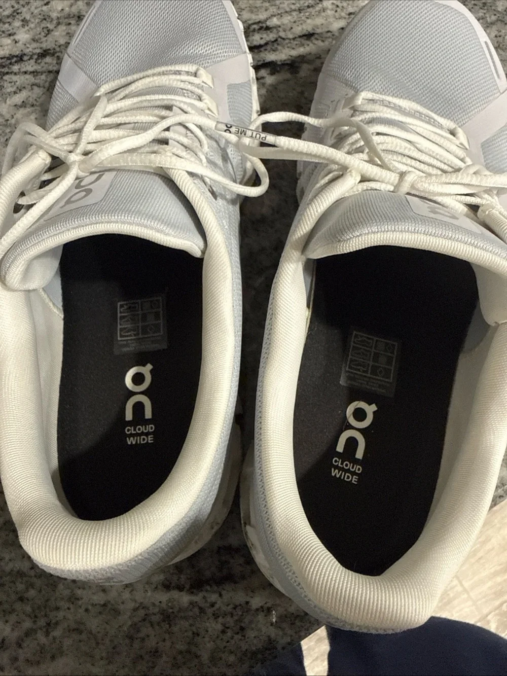 On Running Men's Light Gray/White Mesh Athletic Sneakers